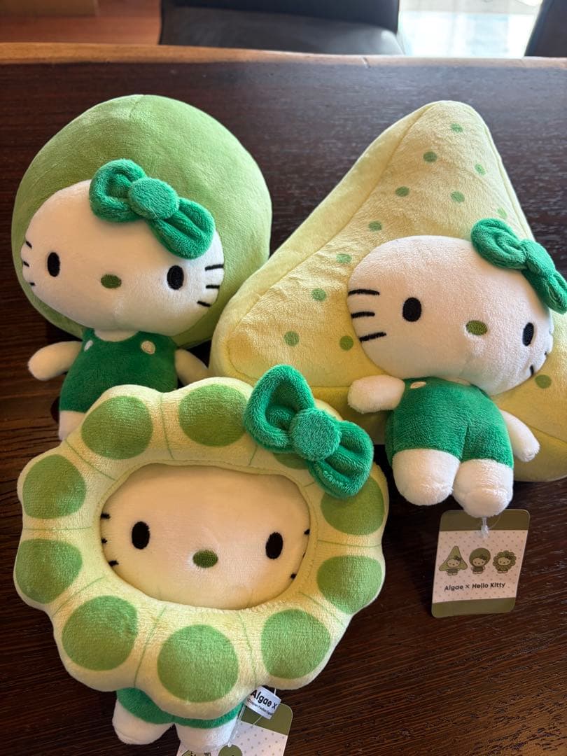 大阪関西万博　藻キティ　ぬいぐるみ　3点セット