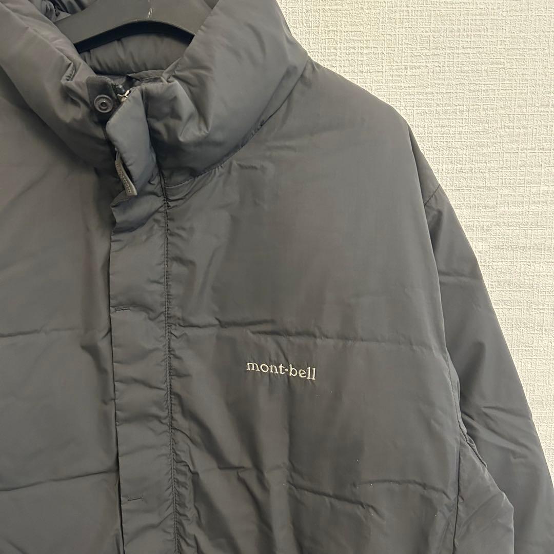 mont-bell トラベルダウンコート/ダウンジャケット/L/BLK収納袋付き