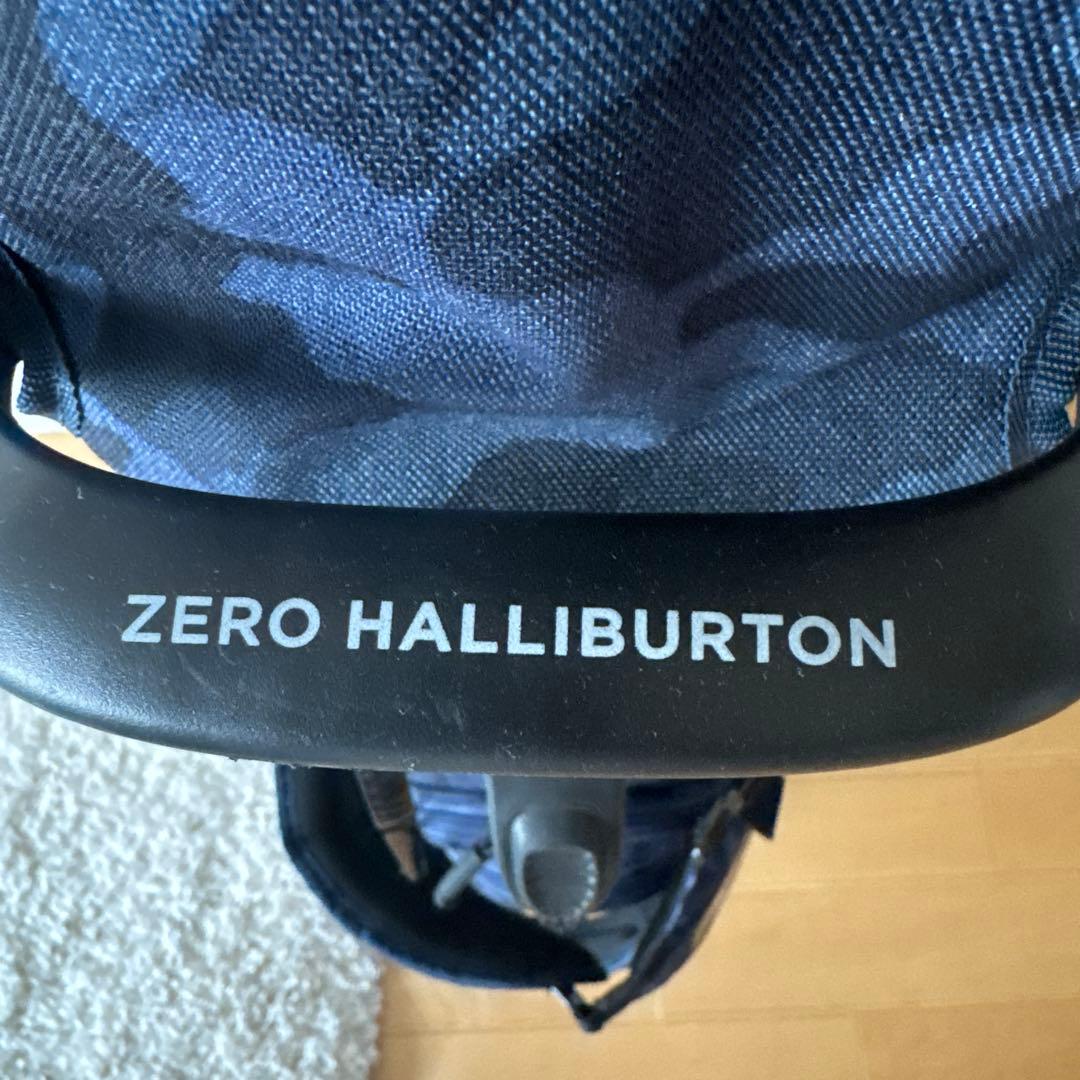 ZERO HALLIBURTON ゴルフバッグ 迷彩柄 ネイビー