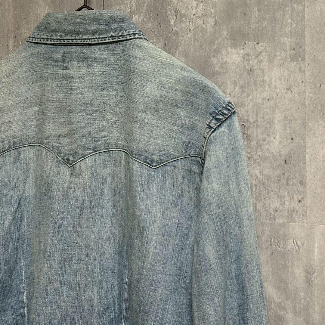 RRL ダブルアールエル ラルフローレン デニムウエスタンシャツ 長袖 トップス