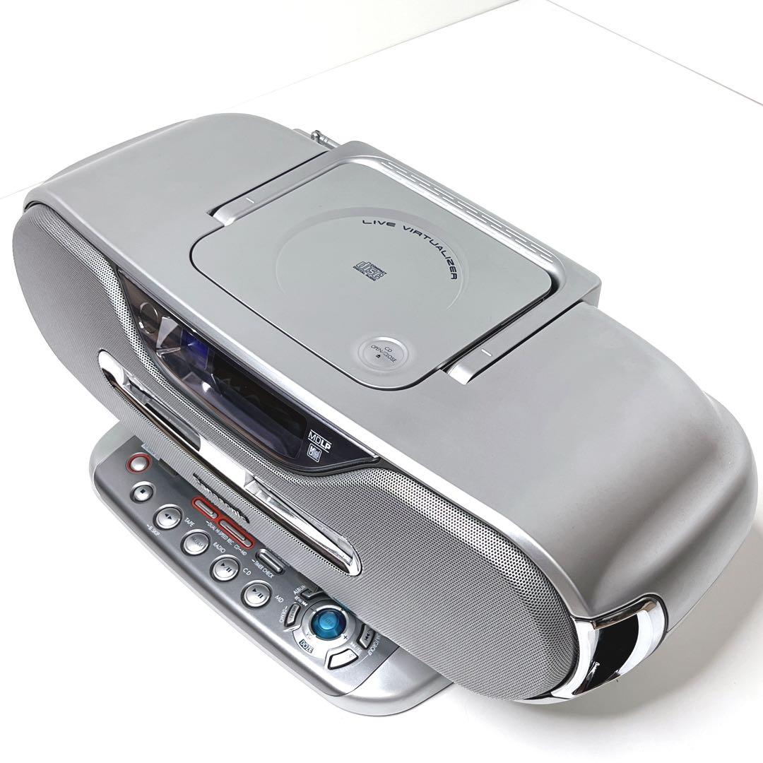 【美品】 Panasonic RX-MDX80 CD MD ラジカセ シルバー