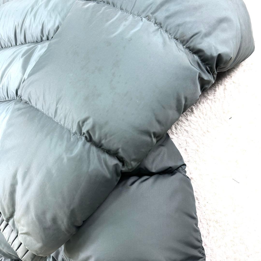 モンベル ベーシックダウンジャケット Mサイズ ネイビー系 ドローコード有