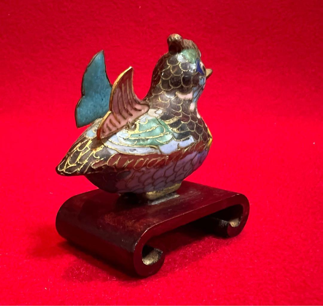 中国美術 古玩 景泰藍 七宝焼 置物 大吉大利