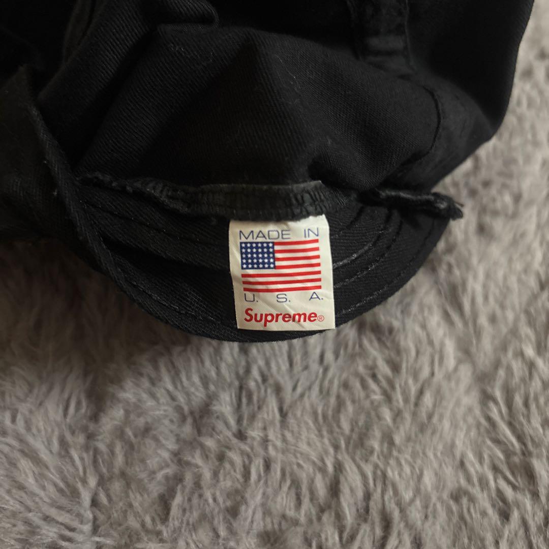 supreme キャップ ブラック