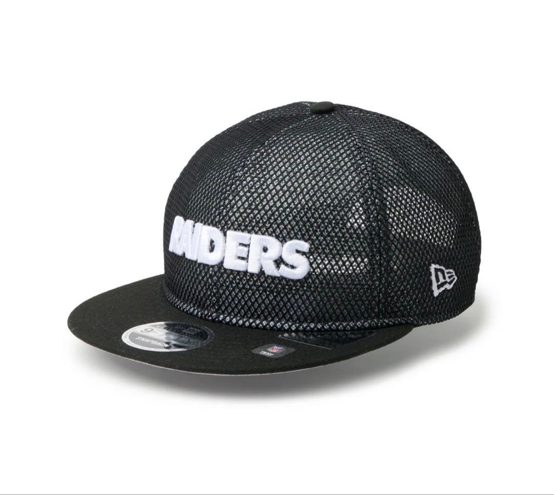 ニューエラNEWERA キャップNFLレイダース ダブルメッシュ ブラック