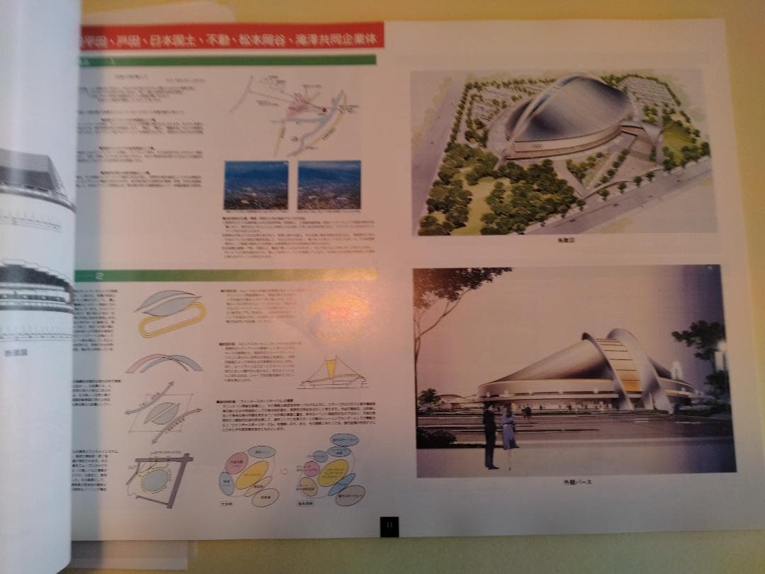 長野冬季五輪スピードスケート会場コンペ資料（貴重資料）