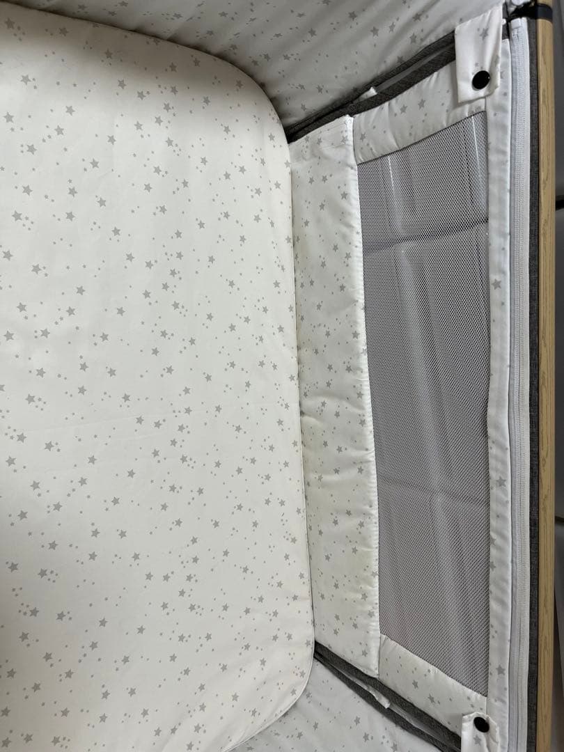 HZDMJベビーベッド グレー(直接引き取り可能)