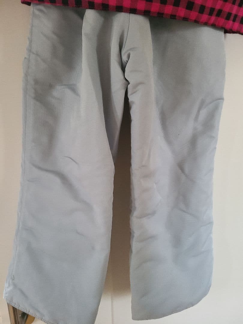 IGNIO 子ども用スキーウェア ピンク/黒チェック上下セット120cm2セット