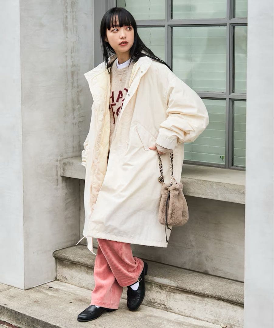 フリークスストア　モッズコート　オフホワイト