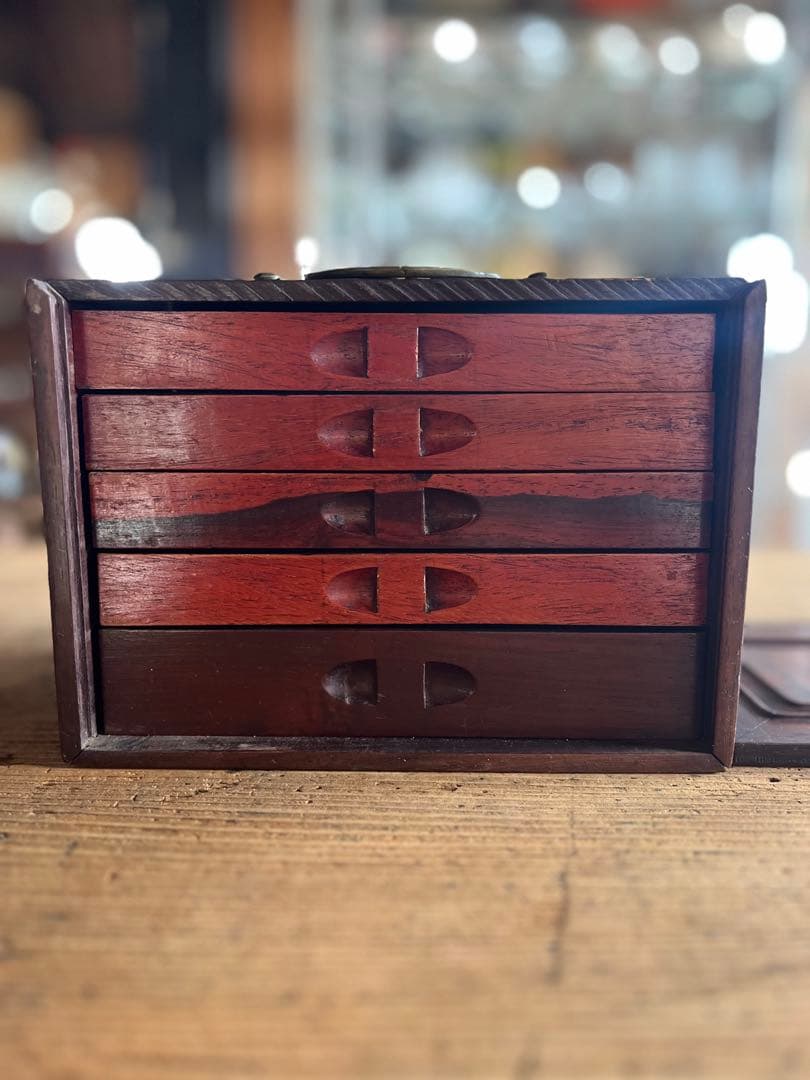 麻雀牌セット　木箱付き　骨董 中国製