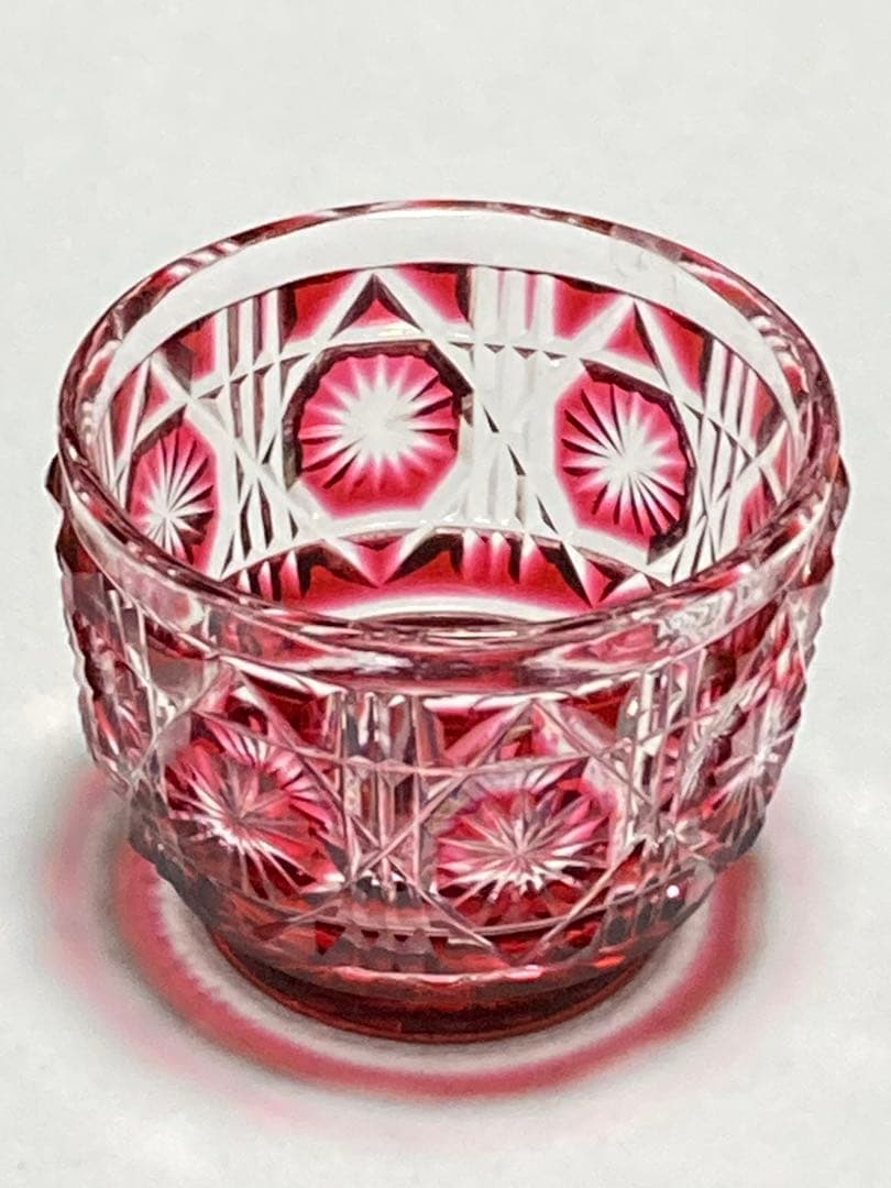 復元　島津　薩摩切子（金赤）