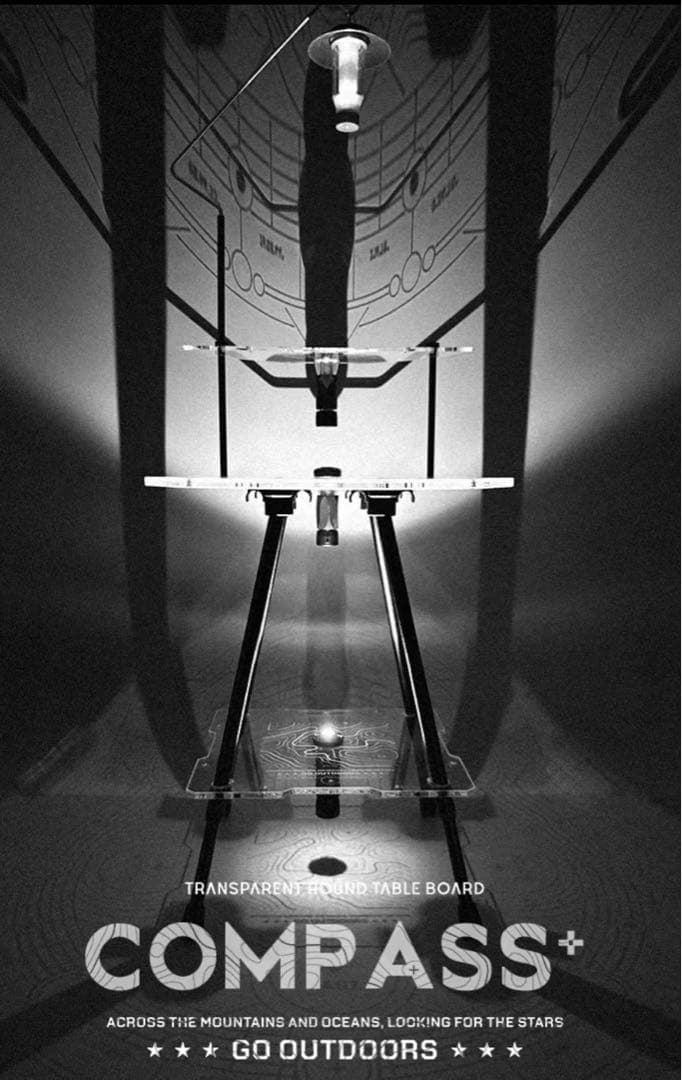 サイドテーブルスケボー　アクリル アウトドア キャンプ　IGTテーブル　収納付き