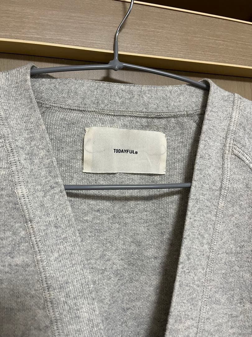 TODAYFUL グレー ニットカーディガン