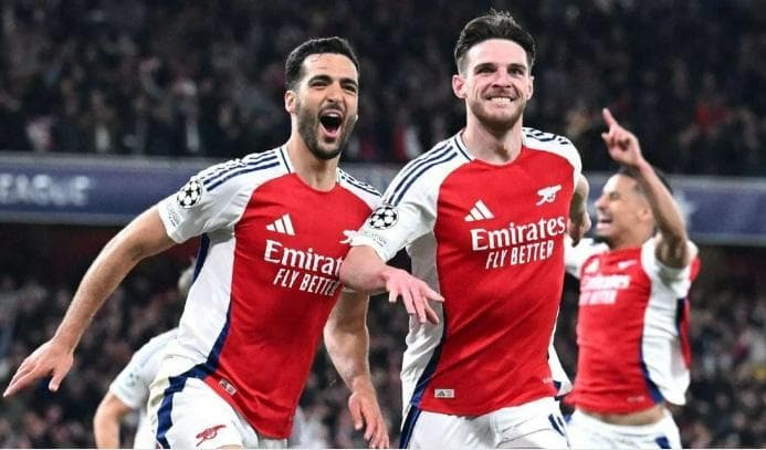 アーセナル　ライス　オーセンティック ホーム CL（M）2024-25