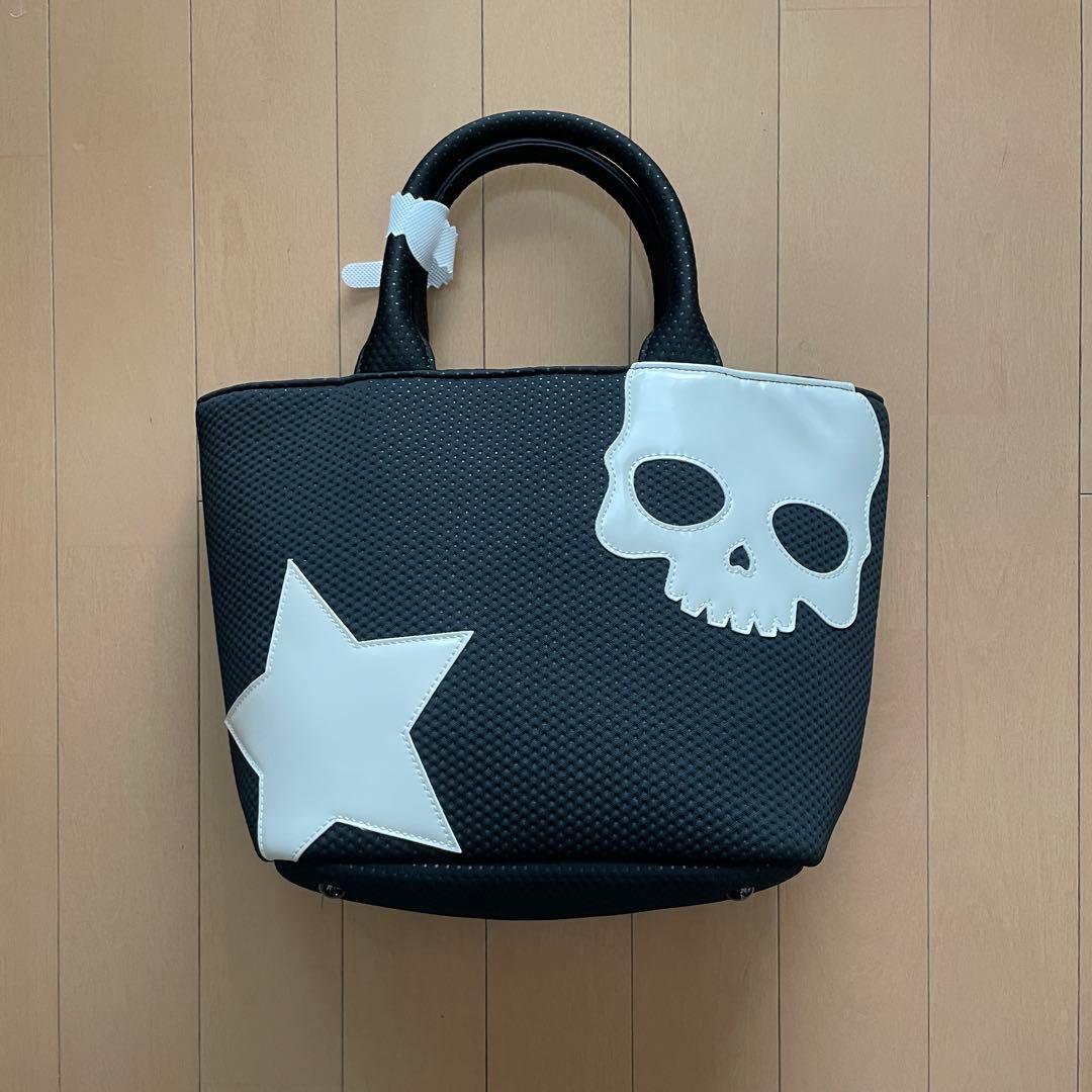HYDROGENミニトートバッグ -スカルとスターデザイン
