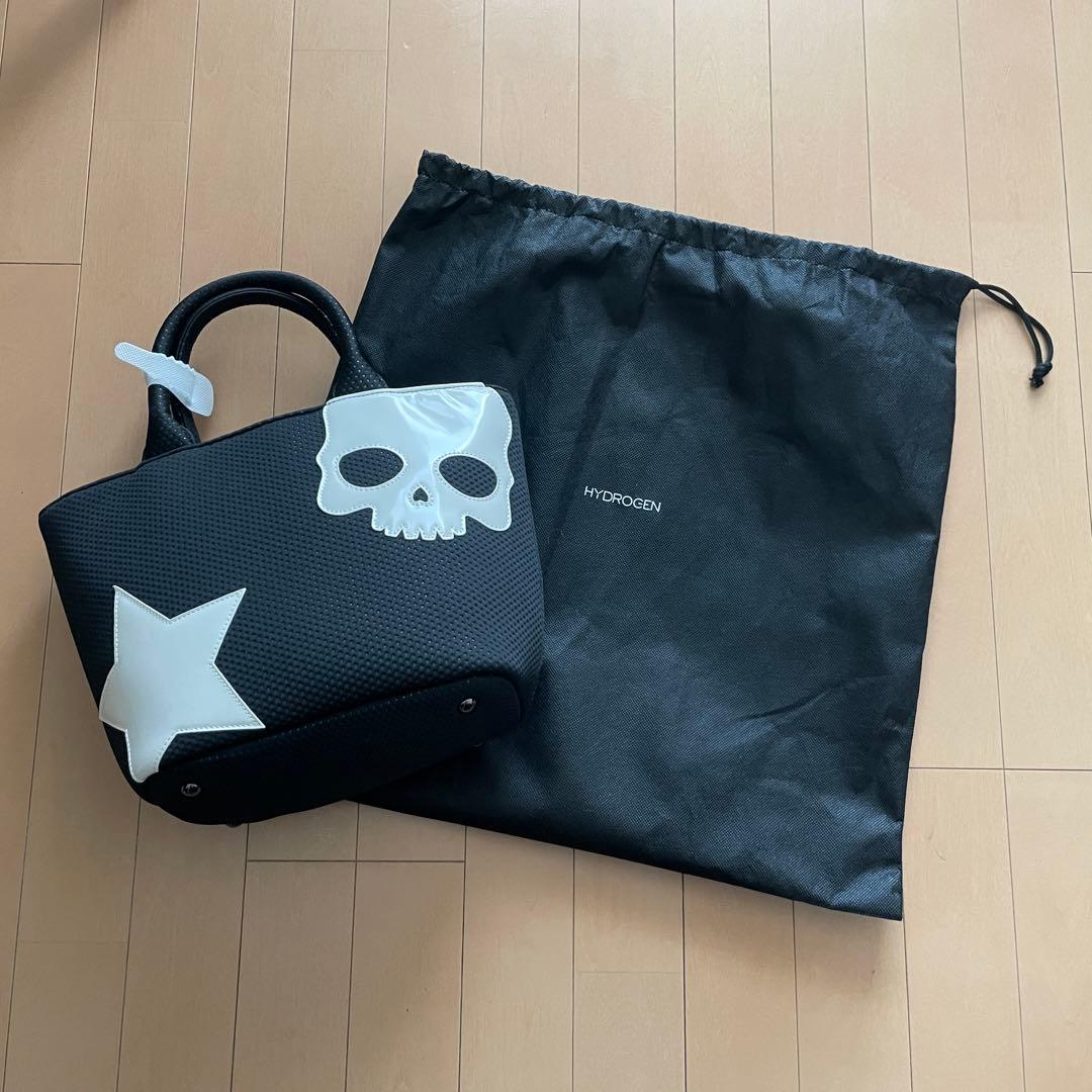 HYDROGENミニトートバッグ -スカルとスターデザイン