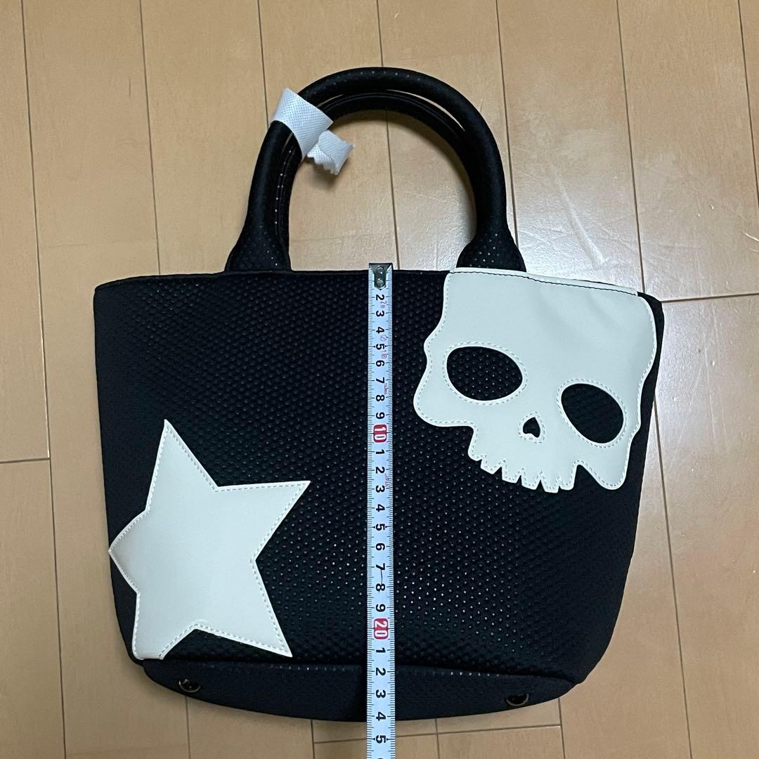 HYDROGENミニトートバッグ -スカルとスターデザイン