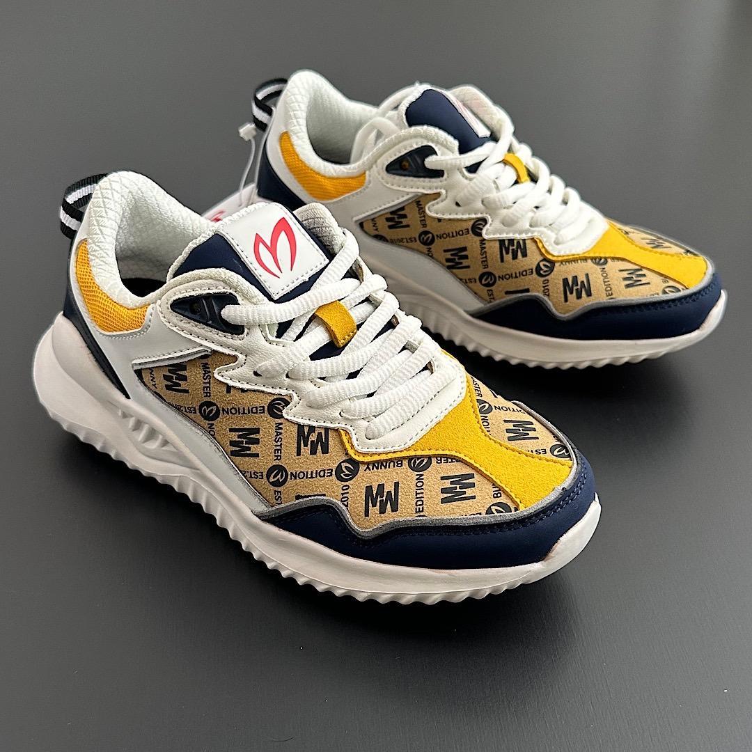 マスターバニー レディース ゴルフシューズ モノグラム柄 スパイクレス 22.5