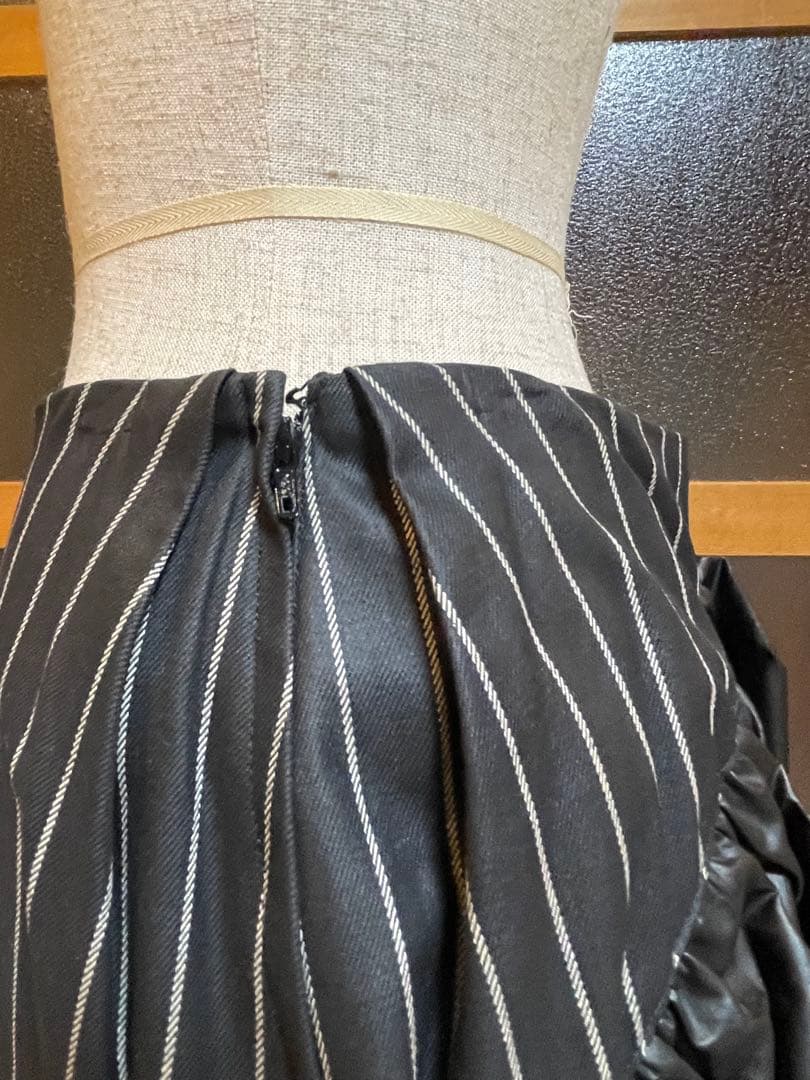 DelinquentGirl ストライプフリルドレス