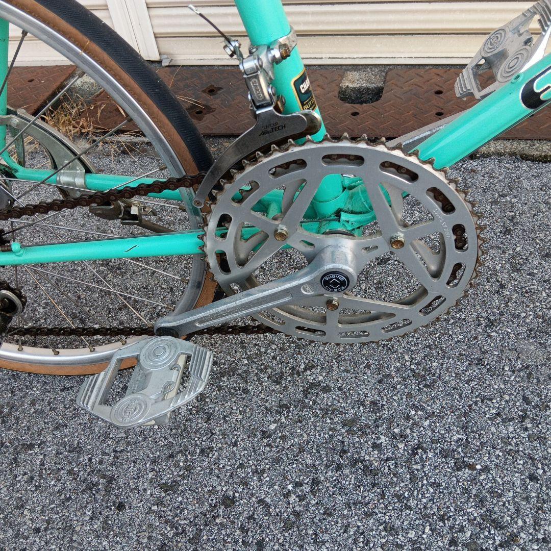 ターコイズ スチールフレーム 小径自転車