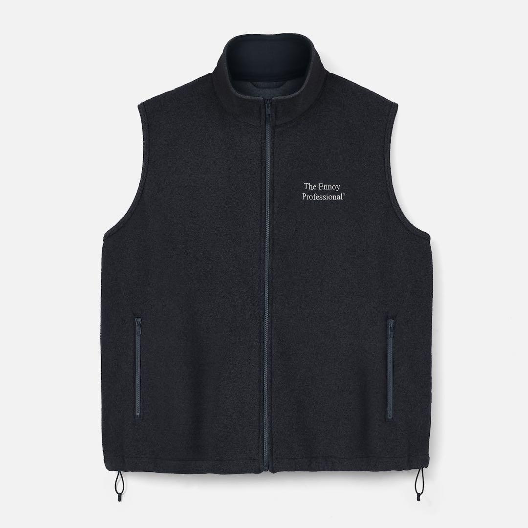 ENNOY PROFESSIONAL FLEECE VEST ブラックXLサイズ
