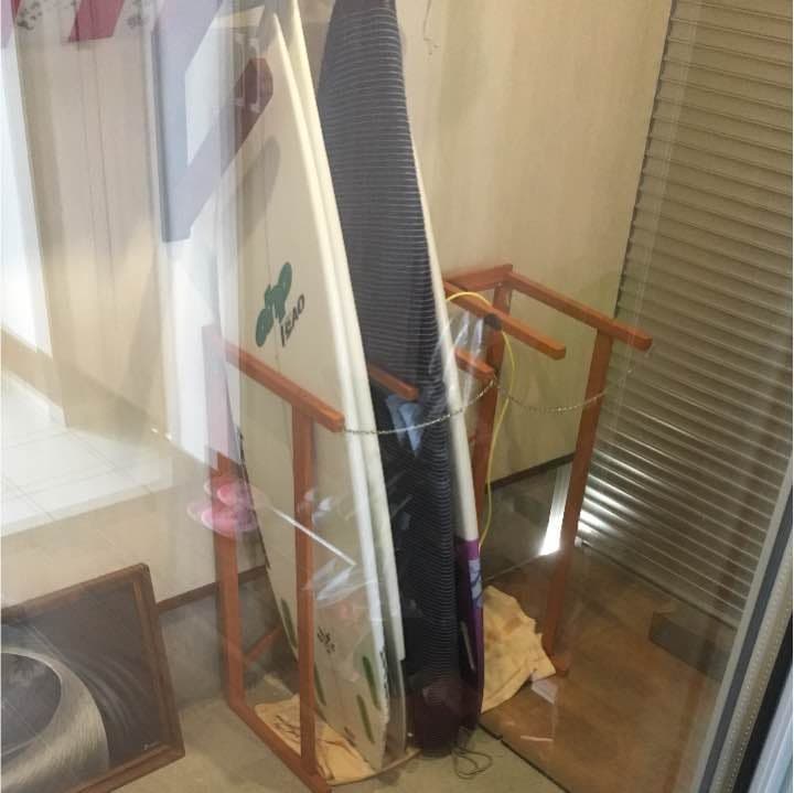 売切　特別特価 サーフボードラック マホガニー色 完成品