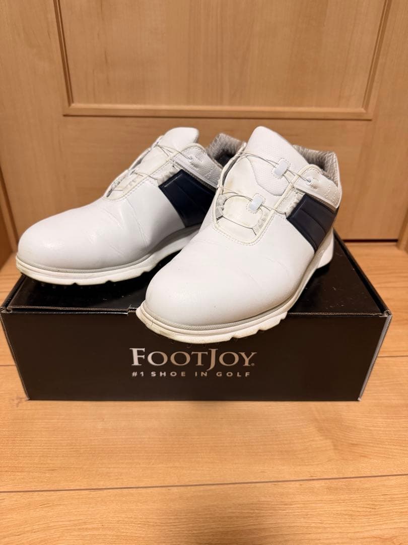 【ヒデさん】FOOTJOY ゴルフシューズ ホワイト/ネイビー