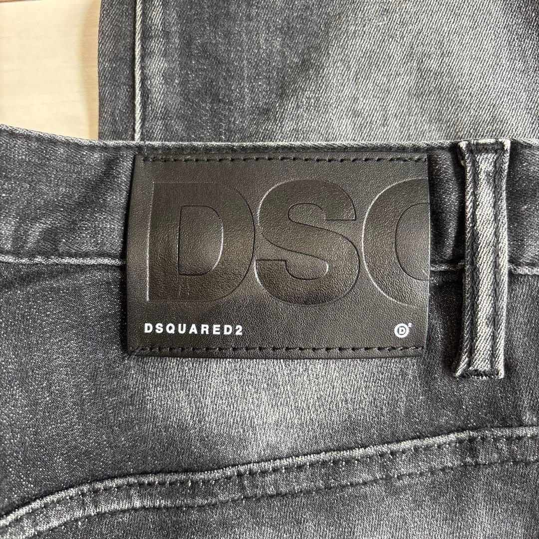DSQUARED2 ブラック デニムパンツ スリムフィット