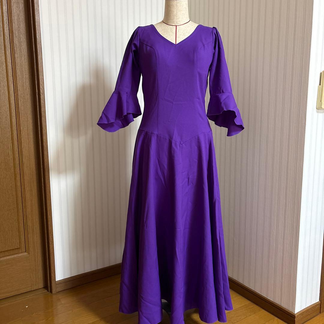 hiroさま専用フラメンコ　ワンピース　紫とピアス　アバニコ3セット