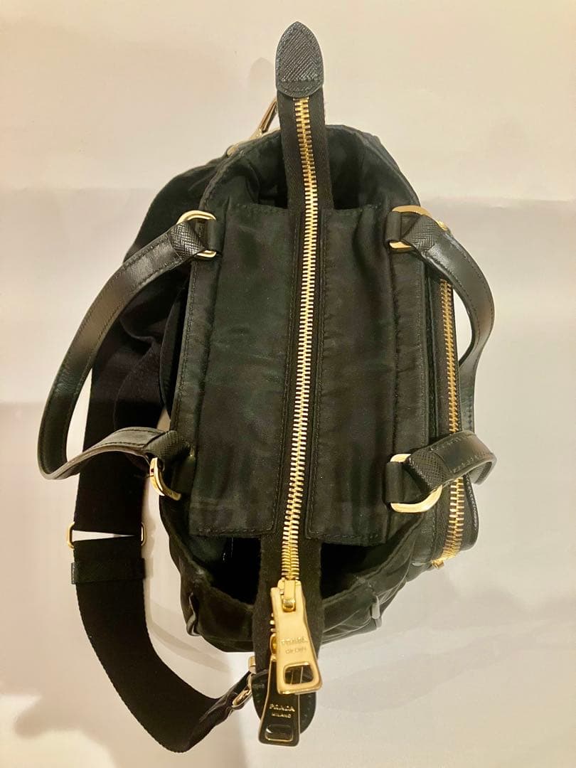 PRADA プラダ ハンドバッグ TESSUTO ※補修アリ、一部欠損