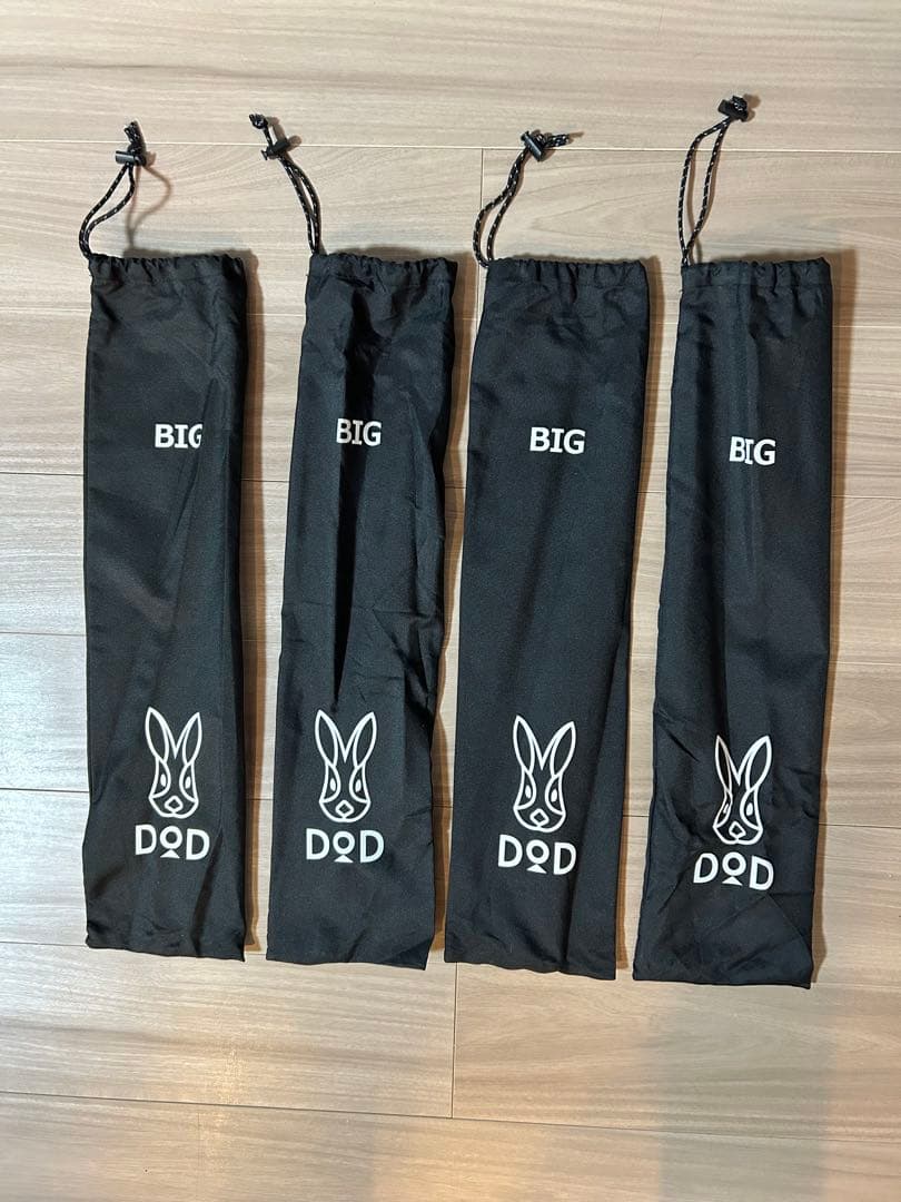 ＤＯＤ　ビックタープポール　ブラック　4セット　収納袋付き
