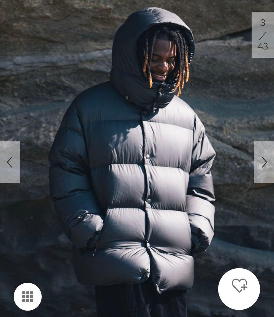 ジャケット・アウター KAJIF LIGHT DOWN JACKET M D.GREEN