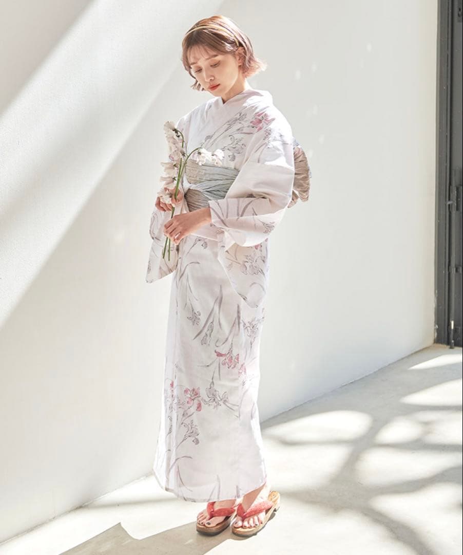 【新品未使用】Dita 浴衣5点セット 浮世の菖蒲しらべ