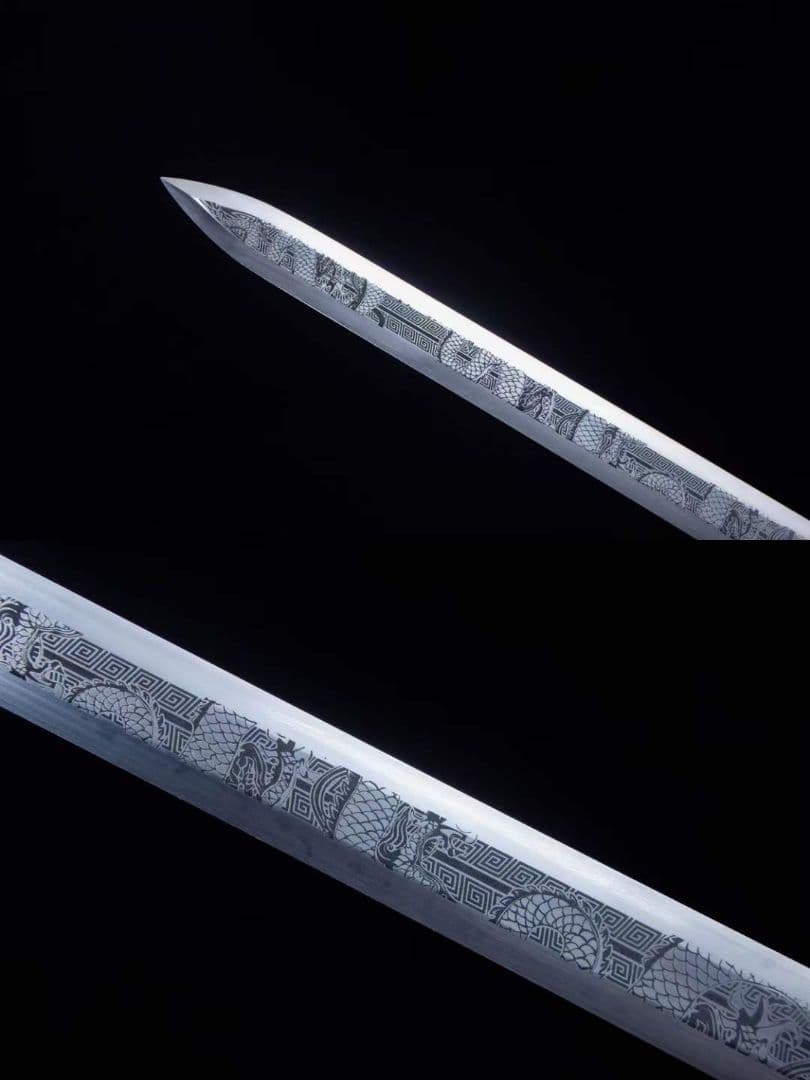 風雲符龍春秋漢剣-高性能マンガン鋼 古兵器 武具　刀装具　日本刀　模造刀 居合刀