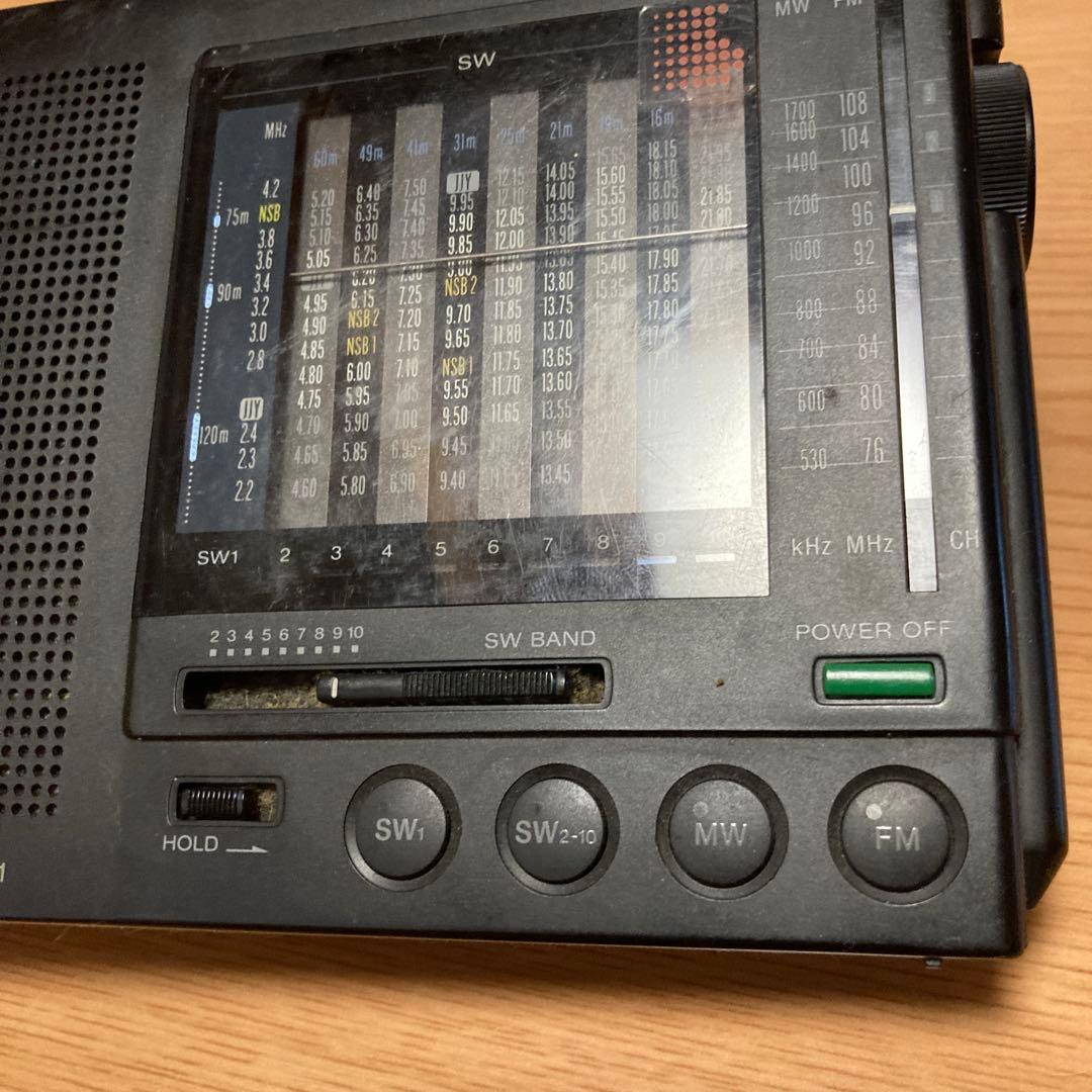 ＳＯＮＹ　ＩＣＦ➖７６０１高性能ポータブル受信機 ＦＭ　ＭＷ　ＳＷ１０バンド