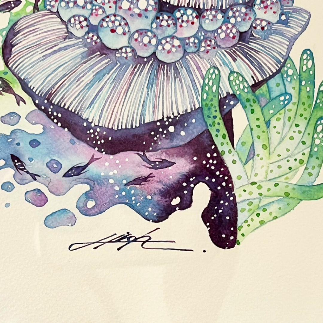 ティーさん専用　タケダヒロキ　ミミズク　原画　2022年大阪での個展にて購入