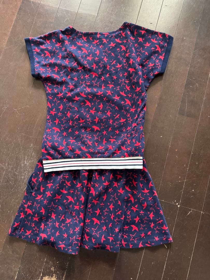 FILA ネイビー/レッド 星模様テニスウェア　M セット