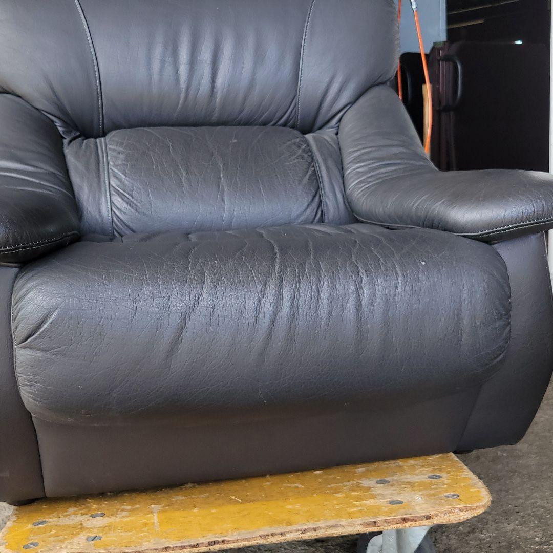 本革仕様 一人掛けソファ ダイニングチェア