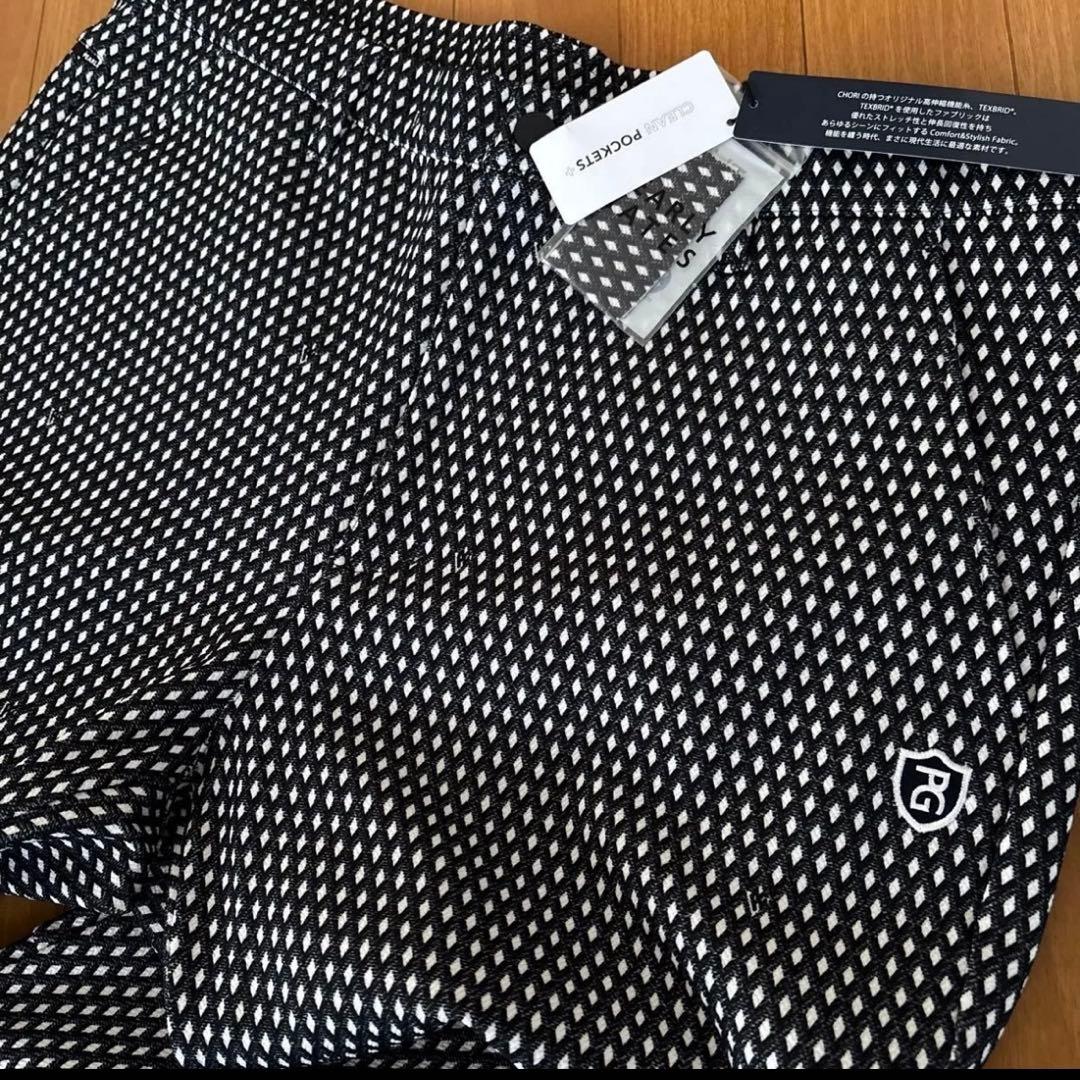 パーリーゲイツパンツ アーガイル幾何学柄・ストレッチ　ゴルフ ★7