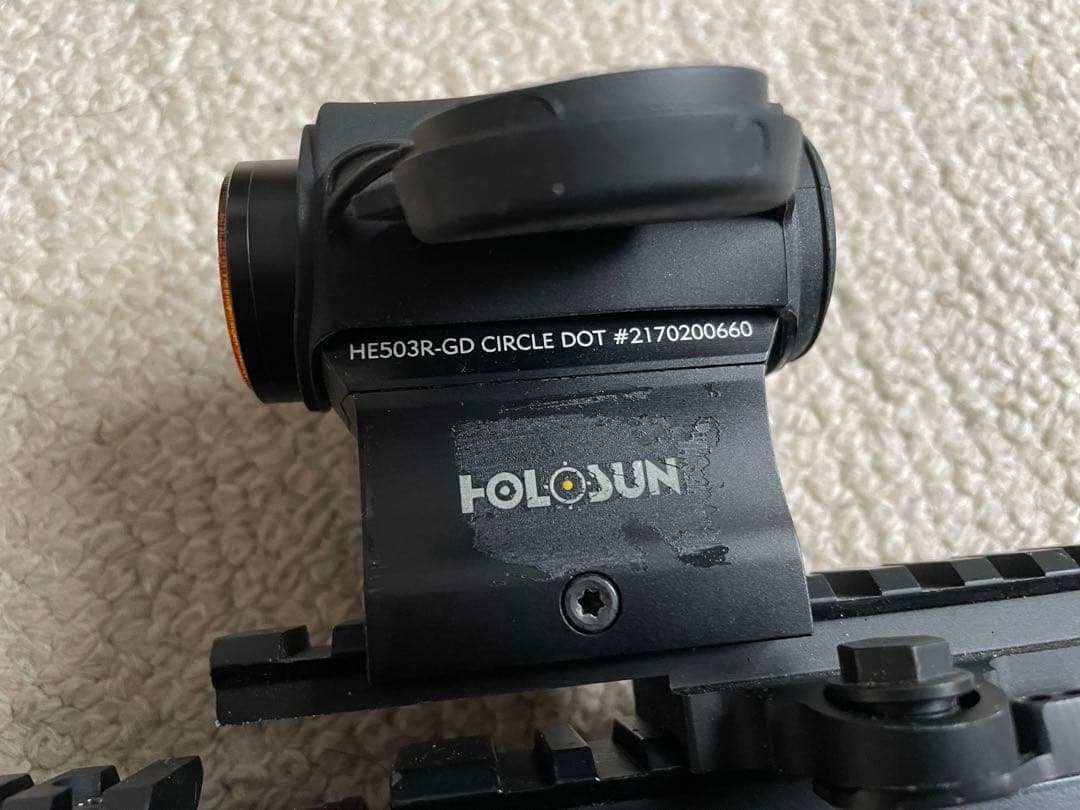 HOLOSUN HE503 ゴールドレティクル　Tango Down製カバー付き