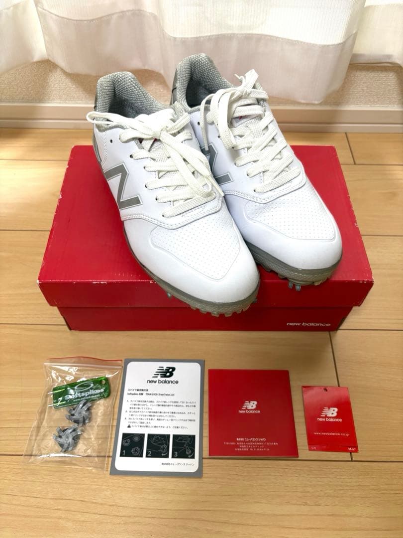 New Balance ゴルフシューズ WG996WS ホワイト 24.5