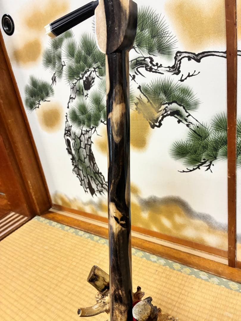 沖縄三線　伊江島クルチ(黒木) ユナー！与那城型　本皮一枚張り