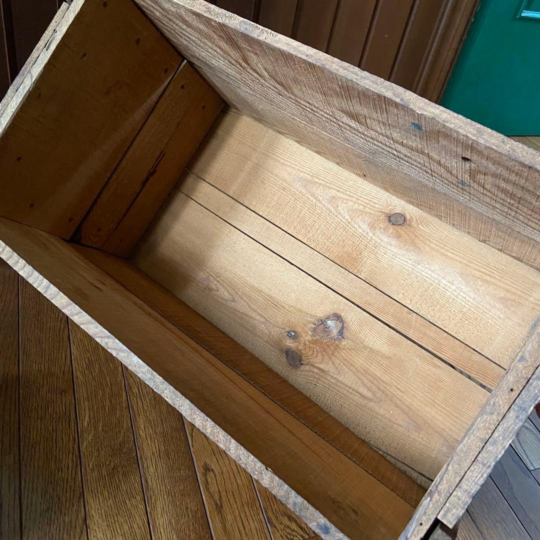 古い木箱　ベビー石鹸本舗　店舗什器　古道具　ビンテージボックス