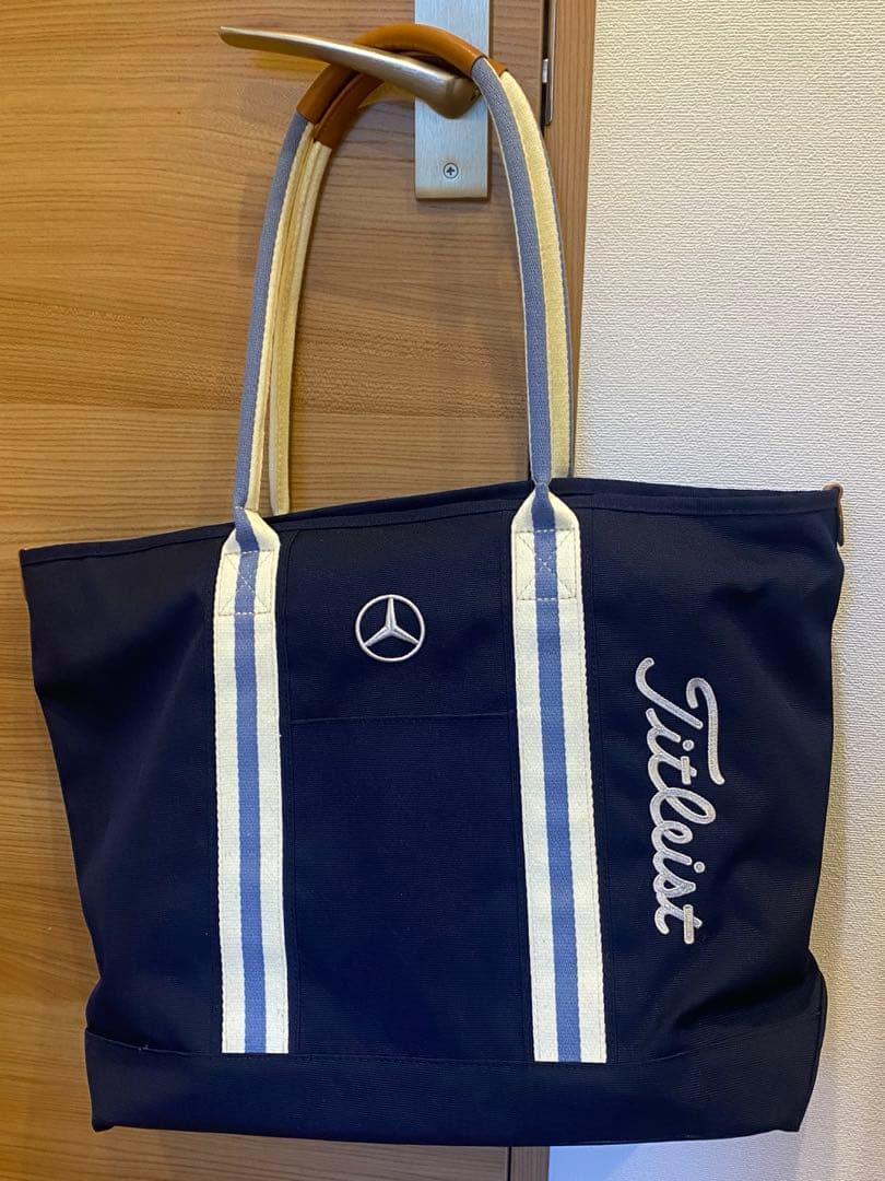 メルセデス　タイトリスト　トートバッグ　ネイビー
