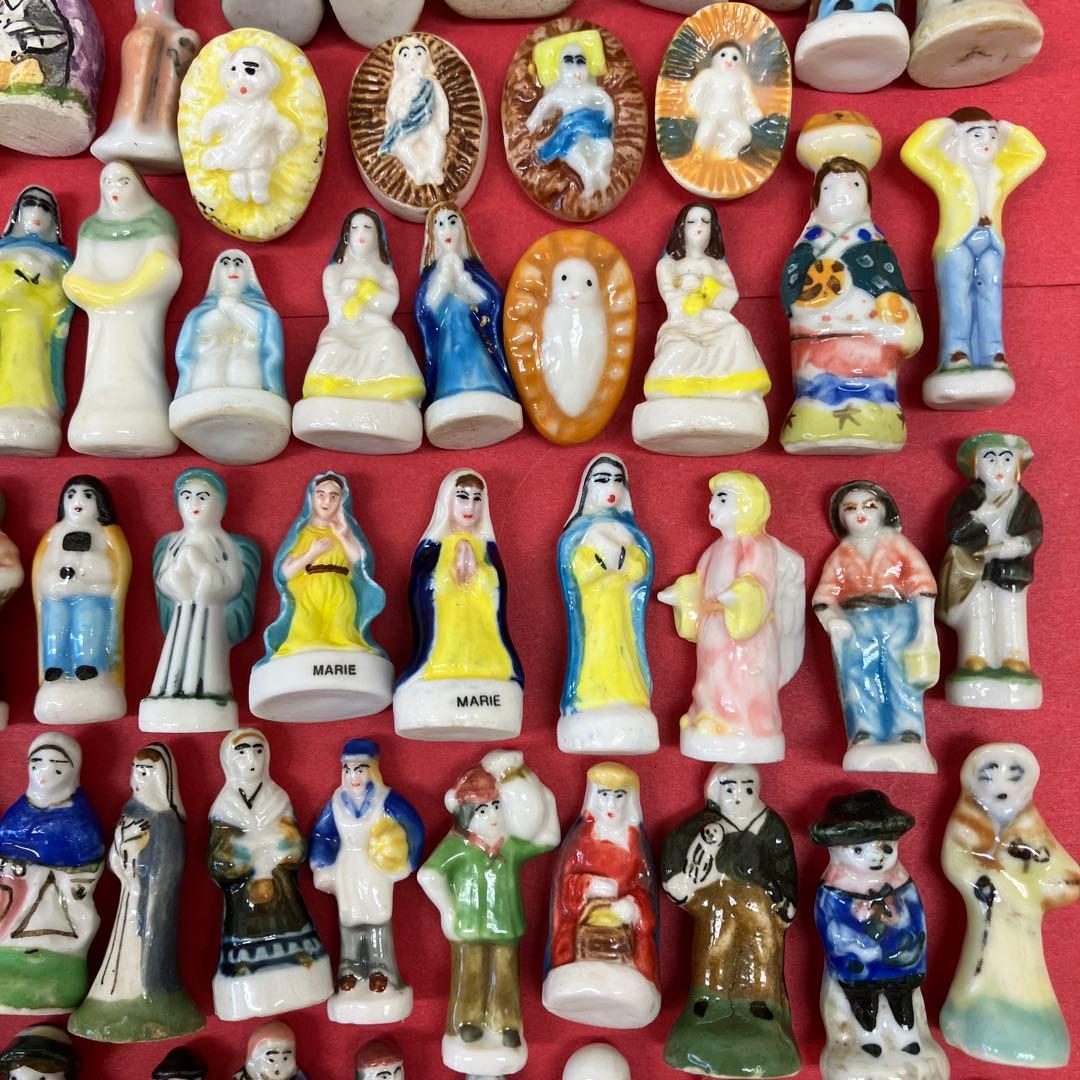 フランスアンティーク★フェーブ　フェーヴ大量105個セット★マリア様　幼子イエス