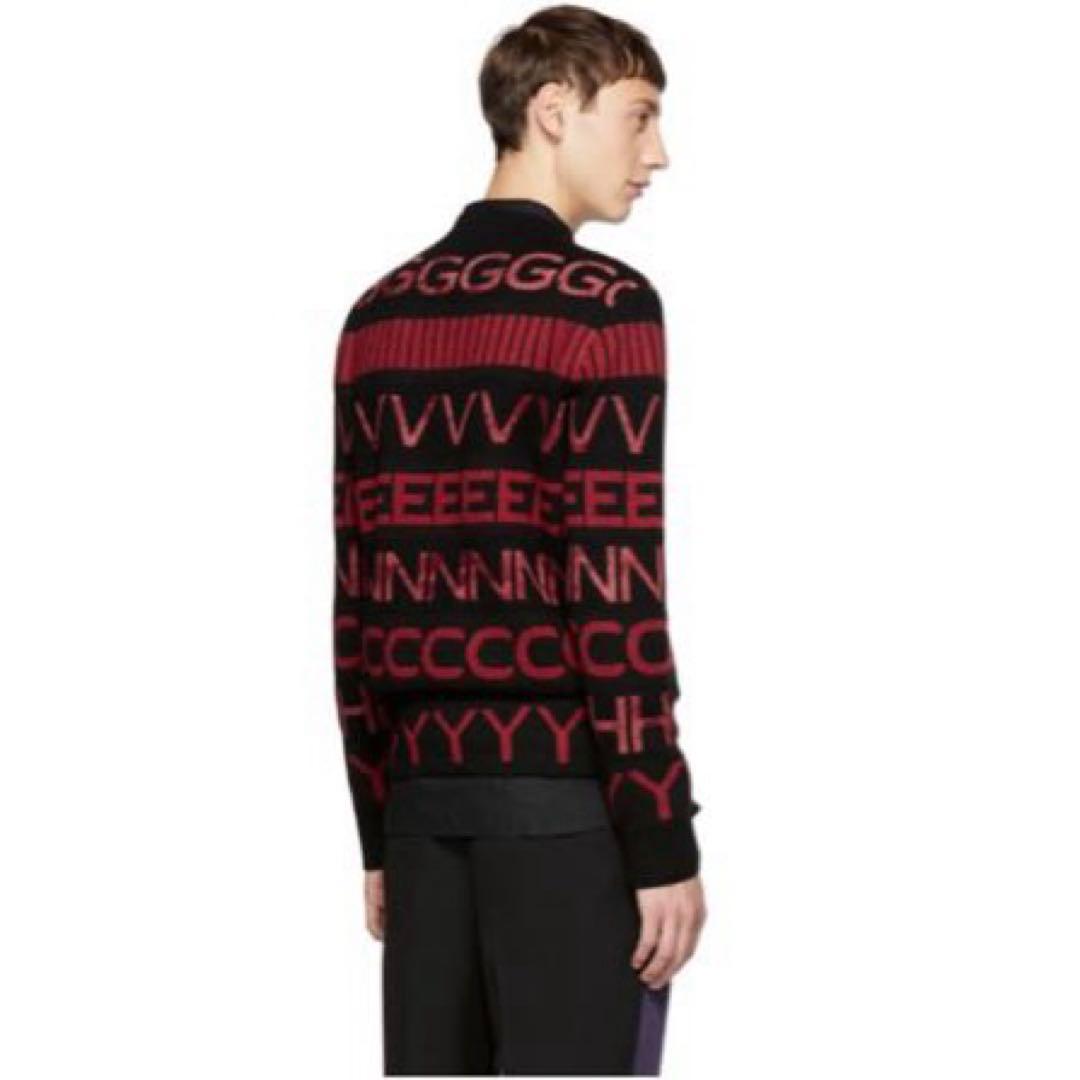 極美品！GIVENCHY 総柄　ロゴニット　ウール　セーター　ジバンシー　モヘア