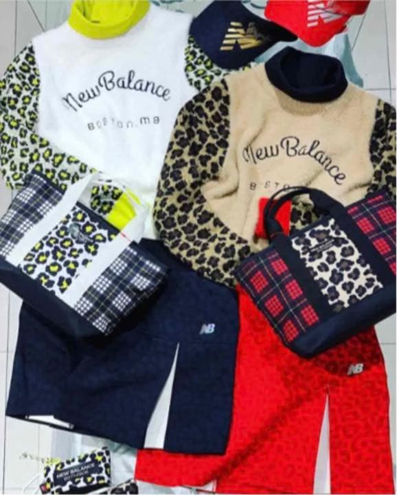 【新品 タグつき】ニューバランスゴルフ　4点セット　レオパード柄