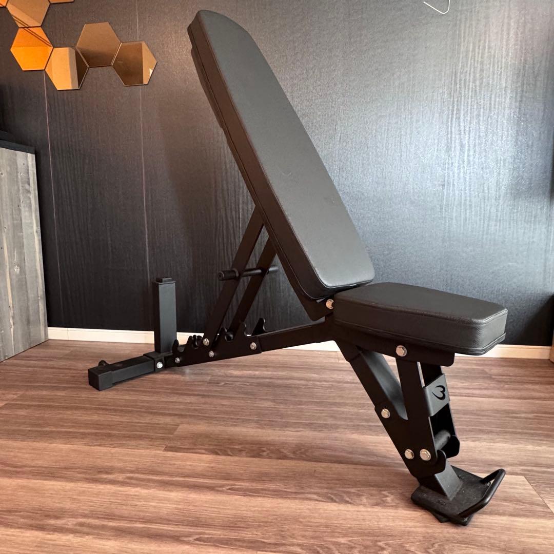 BODYMAKERトレーニングベンチ 45kgブラック 可変角度