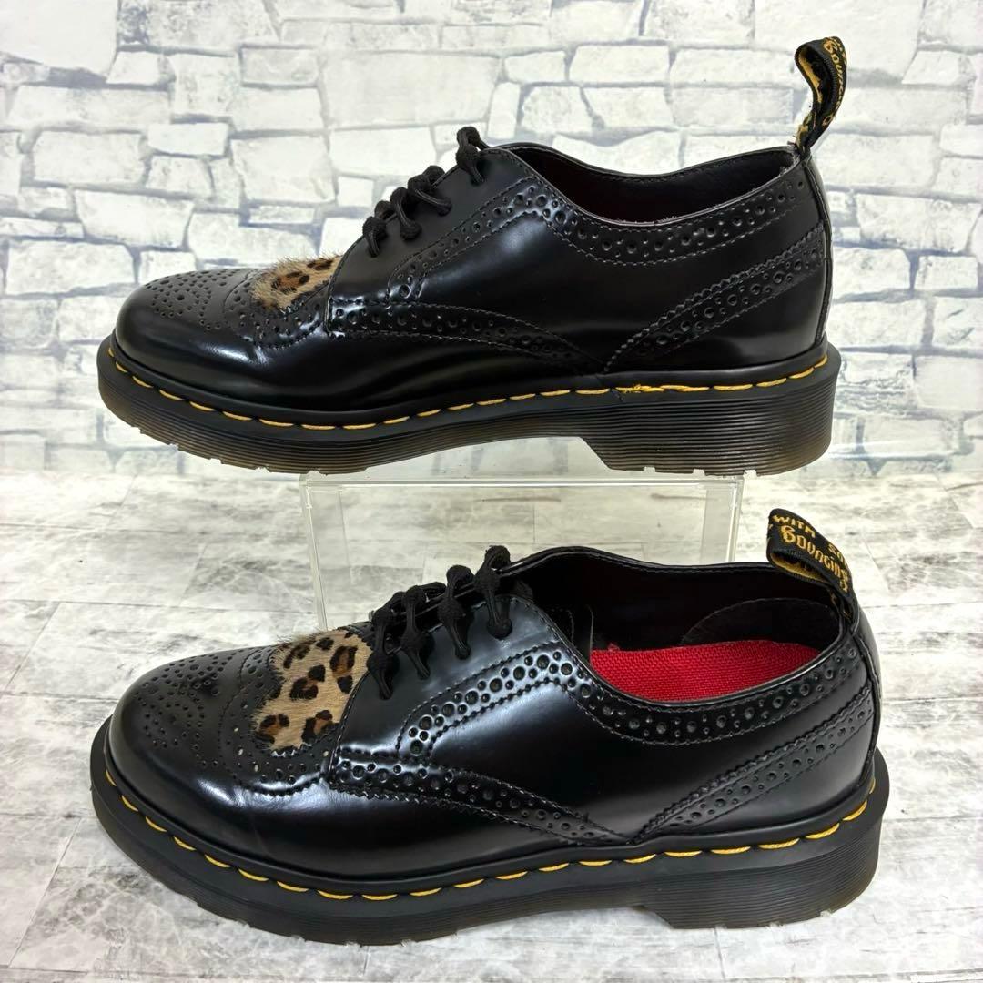 Dr. Martens ジョイス ハート レオパード ハラコ レザー 豹柄