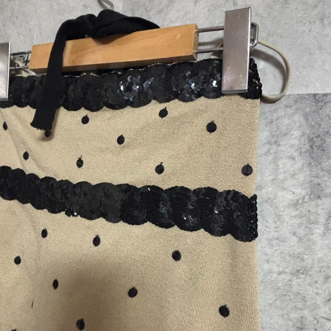 VALENTINO スパンコール　ニット　キャミソール　ホルターネック M191